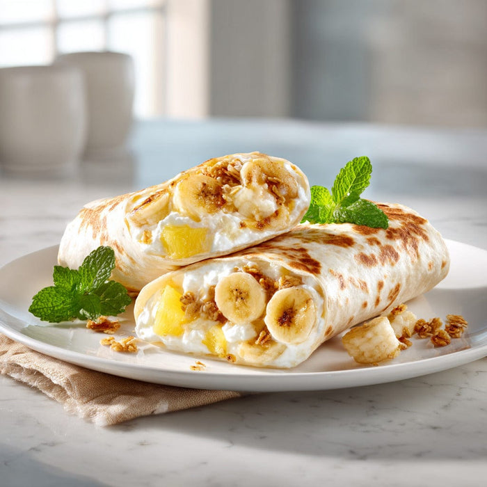 easyChef Pro Tropical Sunrise Breakfast Wrap with Caramelized Bananas