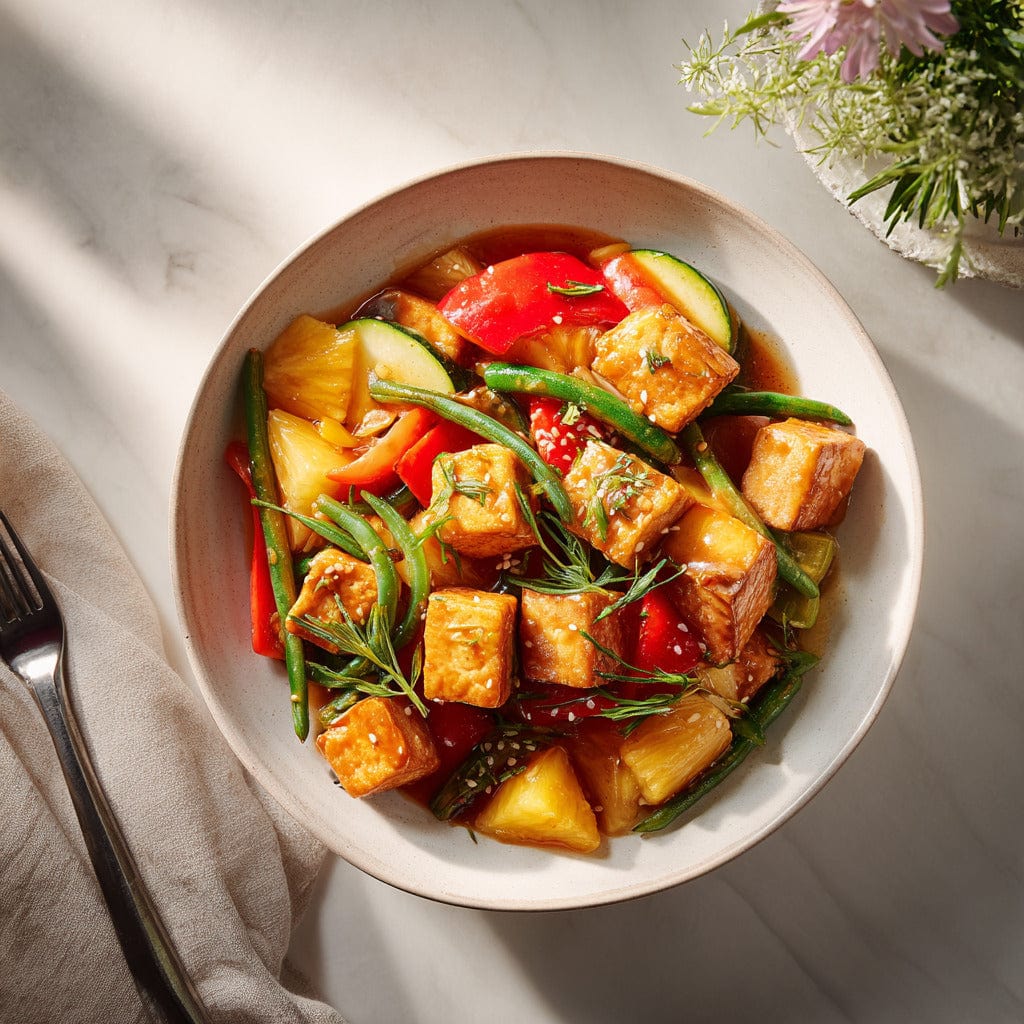 easyChef Pro Tropical Sweet and Sour Tofu Stir-Fry
