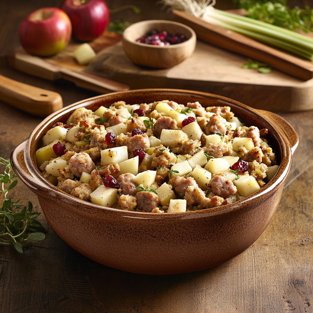 easyChef Pro Turkey Sausage and Apple Stuffing