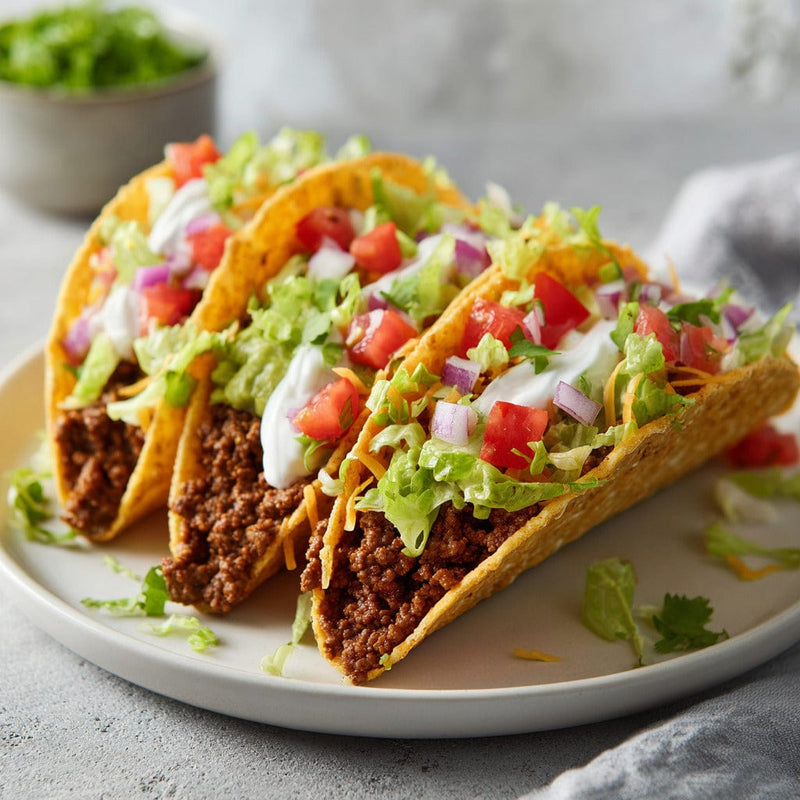 easyChef Pro Ultimate Crunchy Double Decker Tacos with Fresh Guacamole and Cheddar