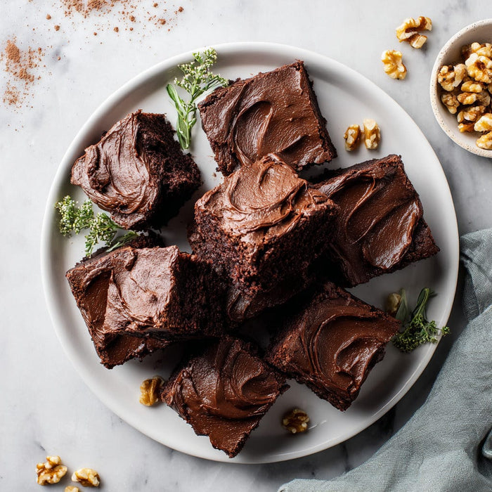 easyChef Pro Ultimate Fudgy Brownies with Rich Chocolate Frosting