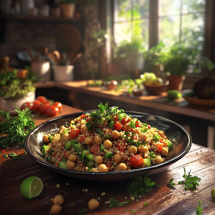 easyChef Pro Vegan Mediterranean Quinoa Salad