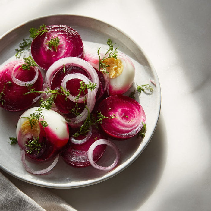 easyChef Pro Vibrant Beet-Pickled Eggs with Aromatic Spices