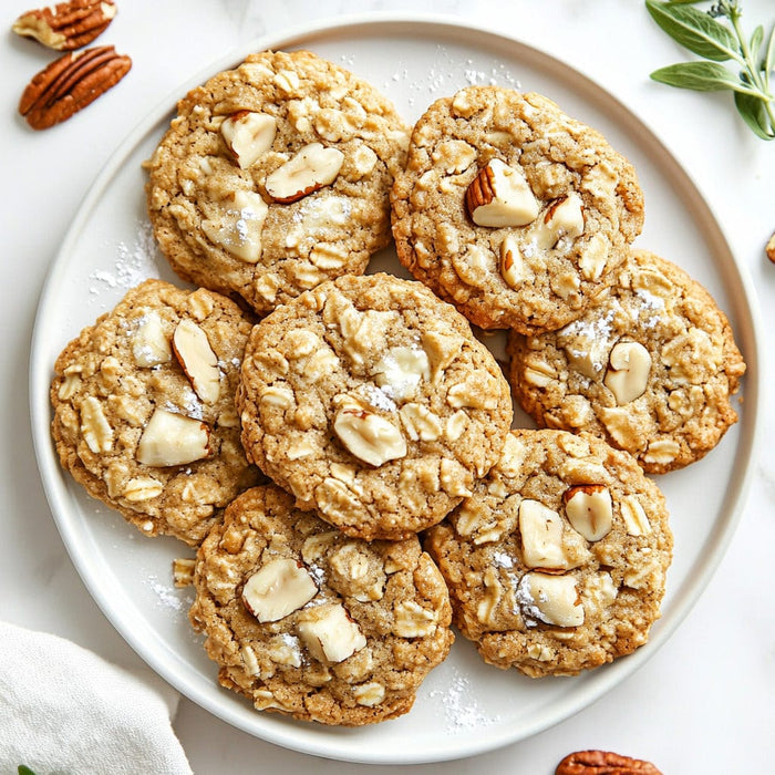easyChef Pro White Chocolate Pecan Oatmeal Cookies