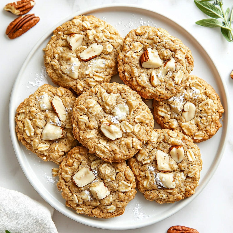 easyChef Pro White Chocolate Pecan Oatmeal Cookies