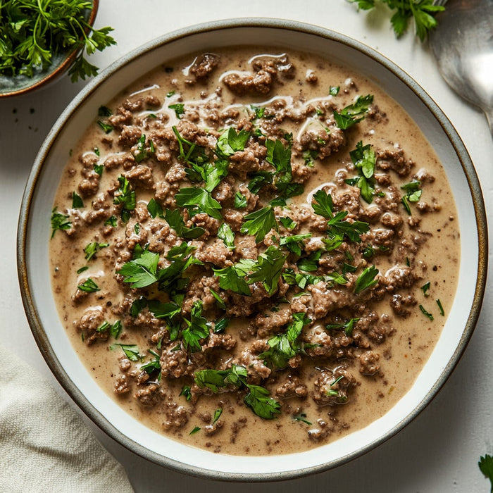 easyChef Pro Worcestershire-Infused Ground Beef