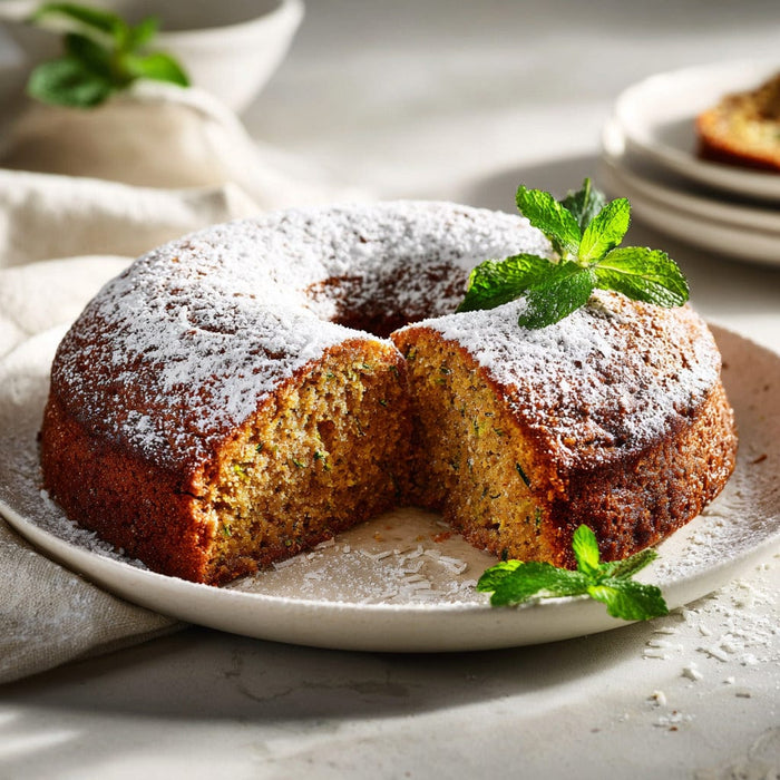 easyChef Pro Zesty Zucchini Spice Cake with Cinnamon and Nutmeg