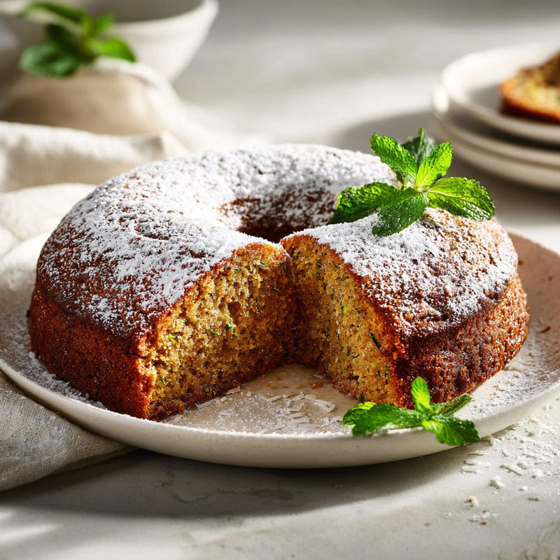 easyChef Pro Zesty Zucchini Spice Cake with Cinnamon and Nutmeg