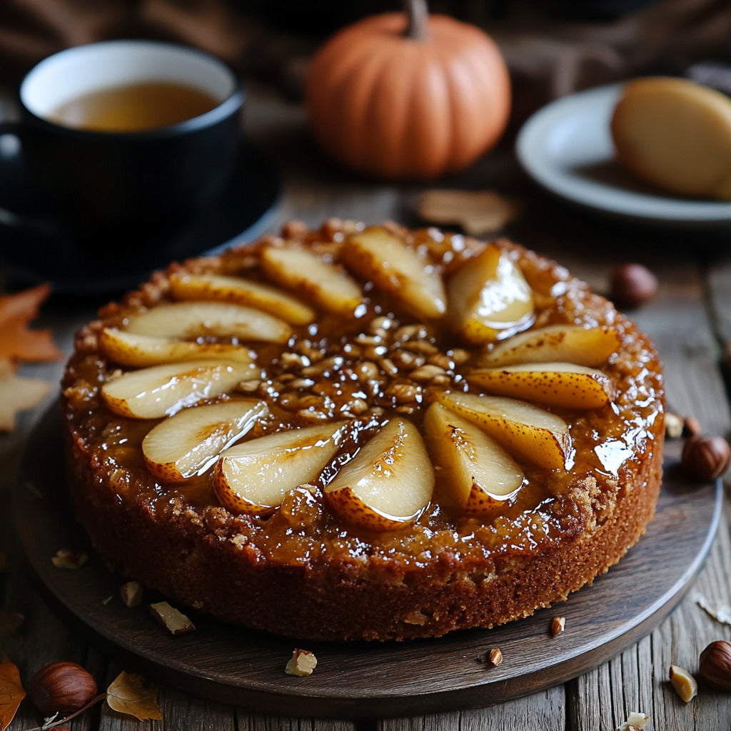 Pear Ginger Graham Cake