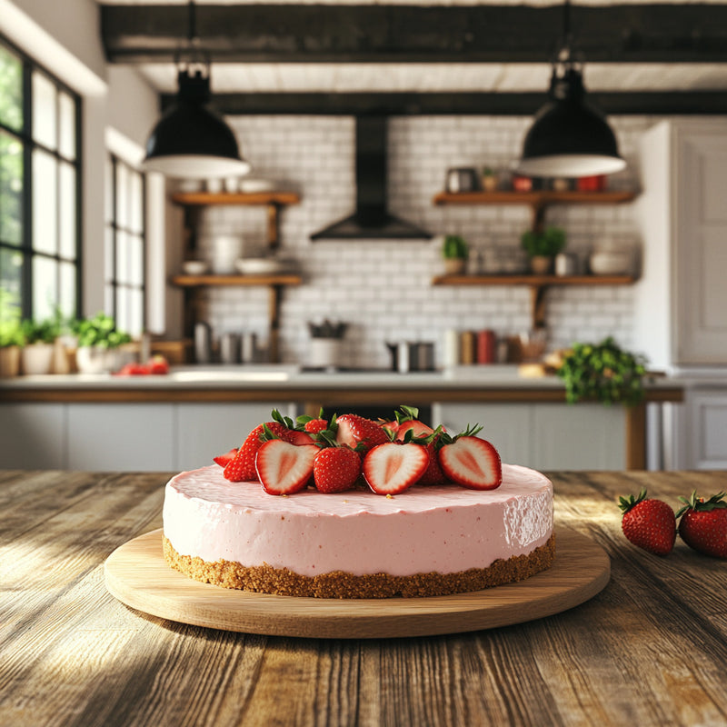 Strawberry Bliss No-Bake Cheesecake