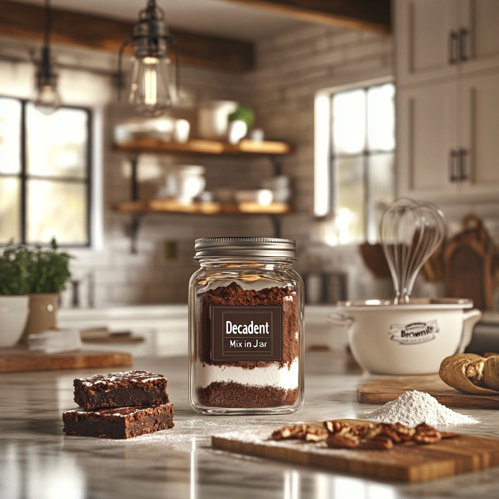 Decadent Brownie Mix in a Jar