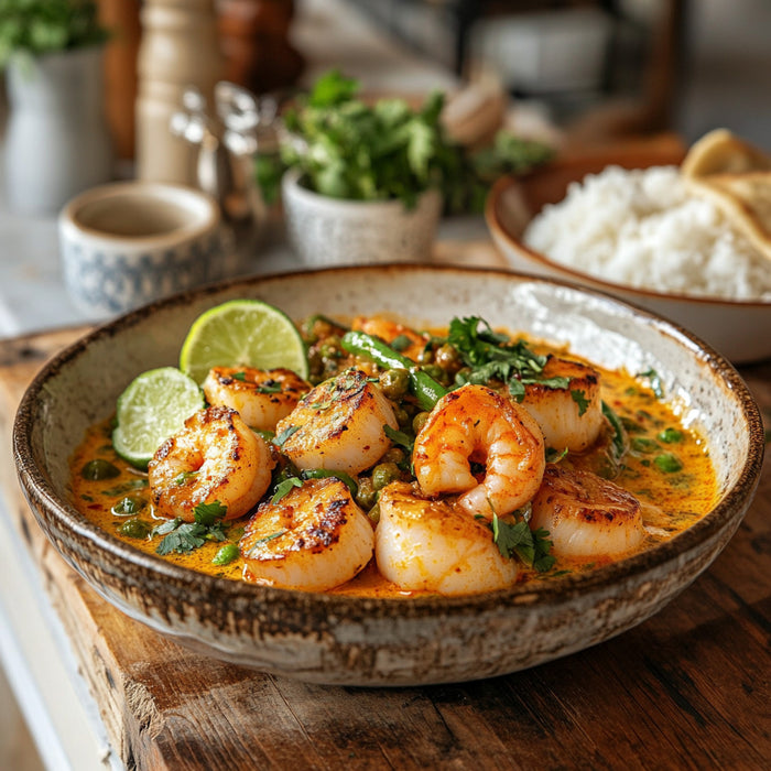 Coconut Shrimp and Scallop Curry