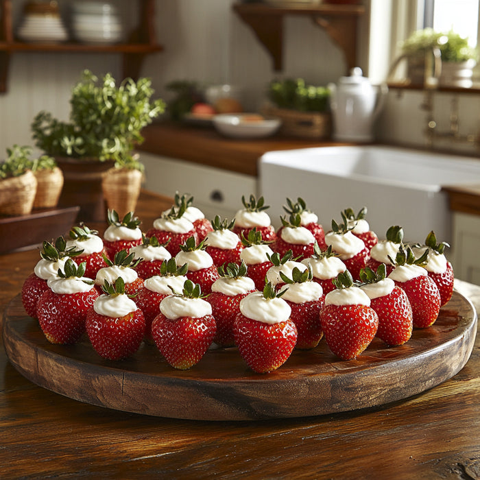 Creamy Orange-Stuffed Strawberries