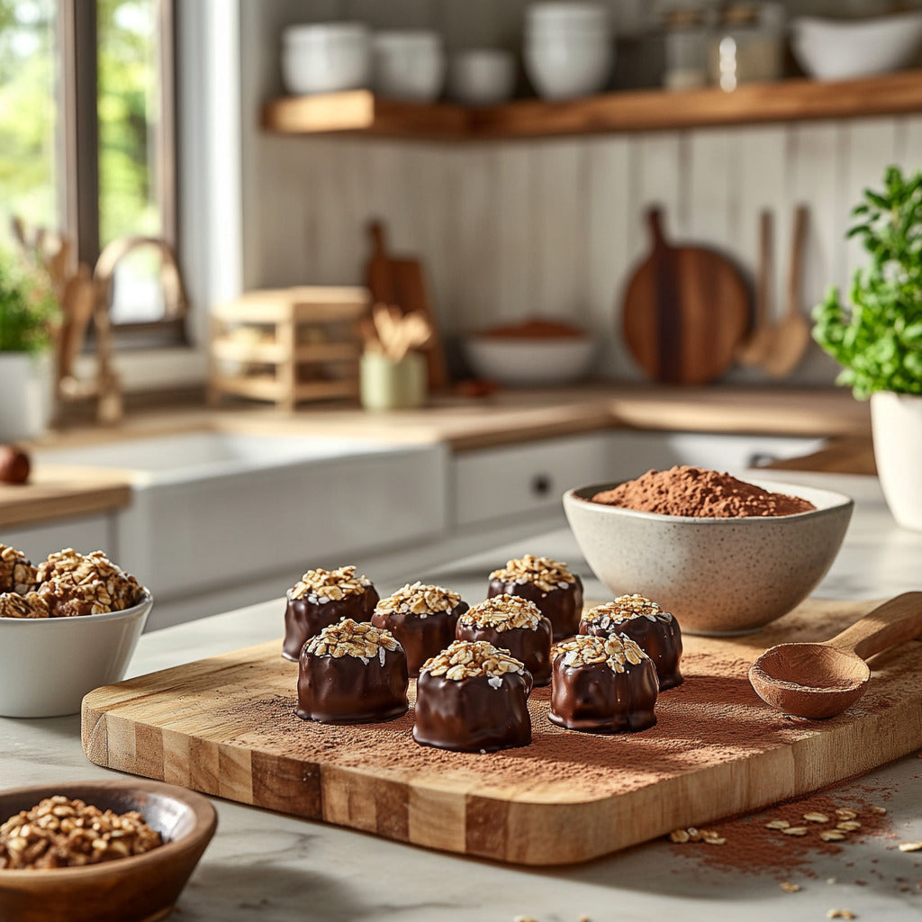 Chocolate Peanut Butter Oat Bites