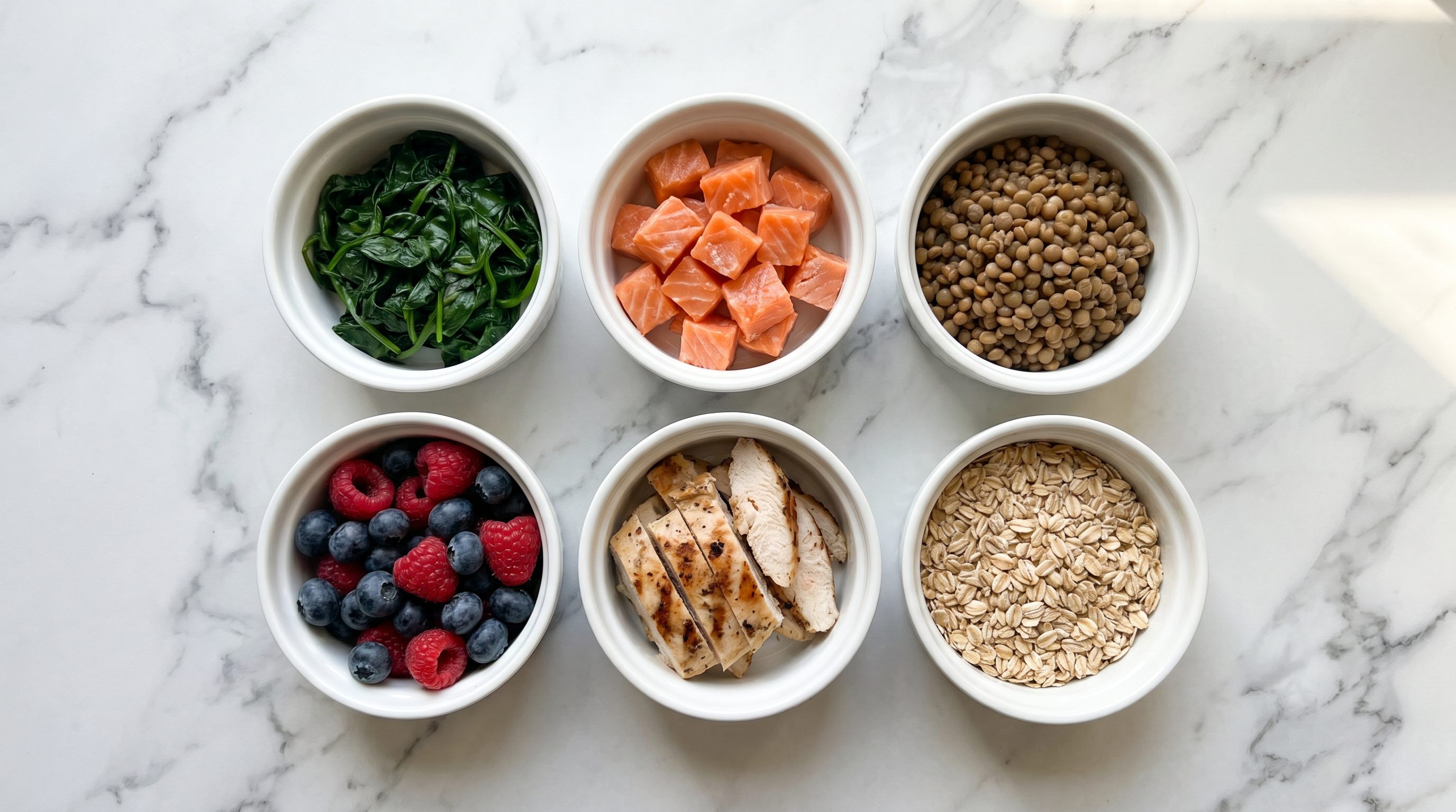 Vibrant healthy meal bowl with quinoa, sweet potato, kale, egg, and tahini dressing
