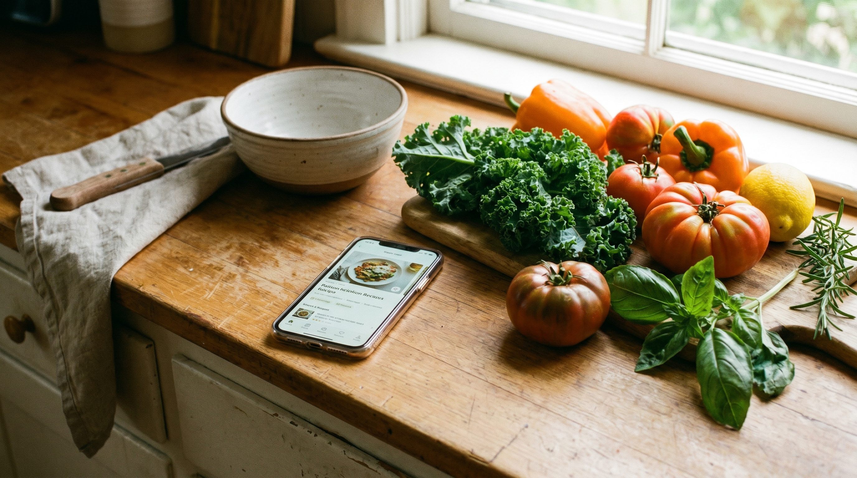 A prepared meal bowl with grains, vegetables and protein representing connected meal planning